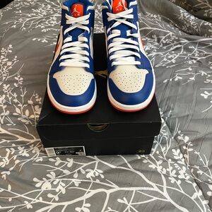 Nike Air Athletic Shoes - Blue and White